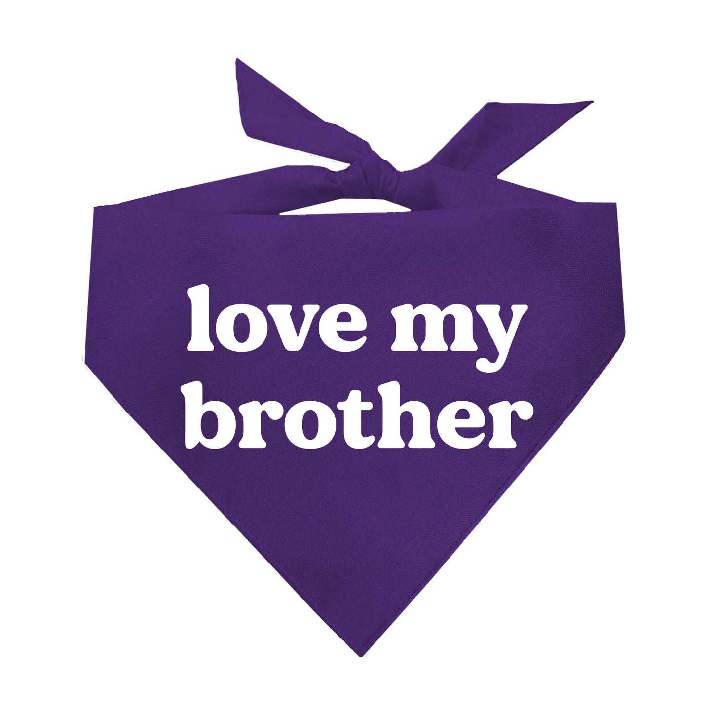 Love My Brother Triangle Dog Bandana
