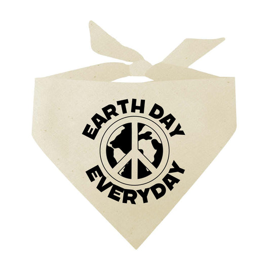 Earth Day Everyday (Black) Triangle Dog Bandana
