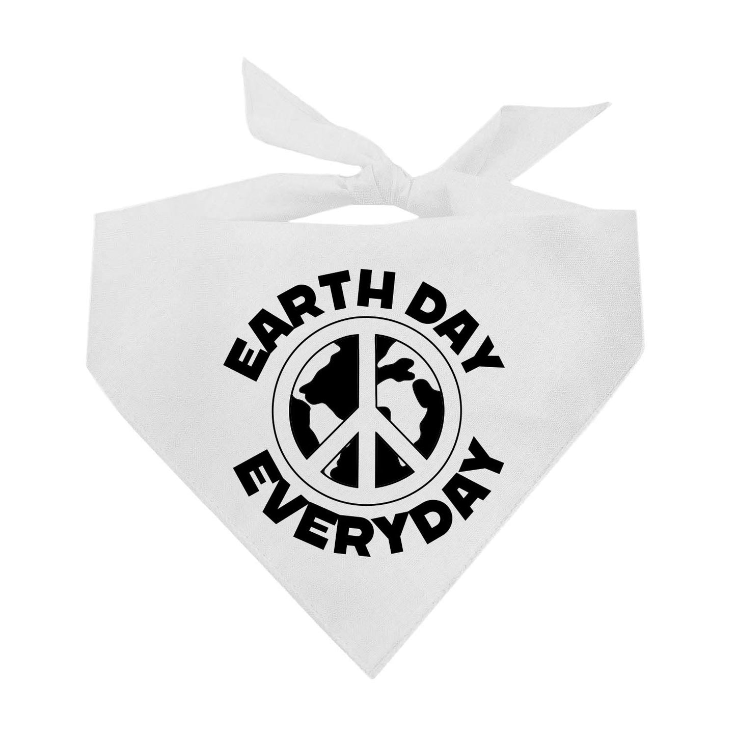 Earth Day Everyday (Black) Triangle Dog Bandana