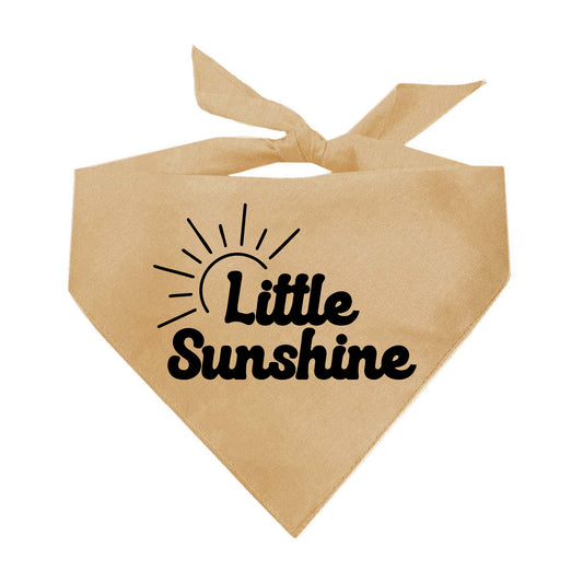 Little Sunshine (Black) Spring Triangle Dog Bandana
