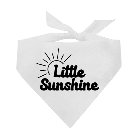 Little Sunshine (Black) Spring Triangle Dog Bandana