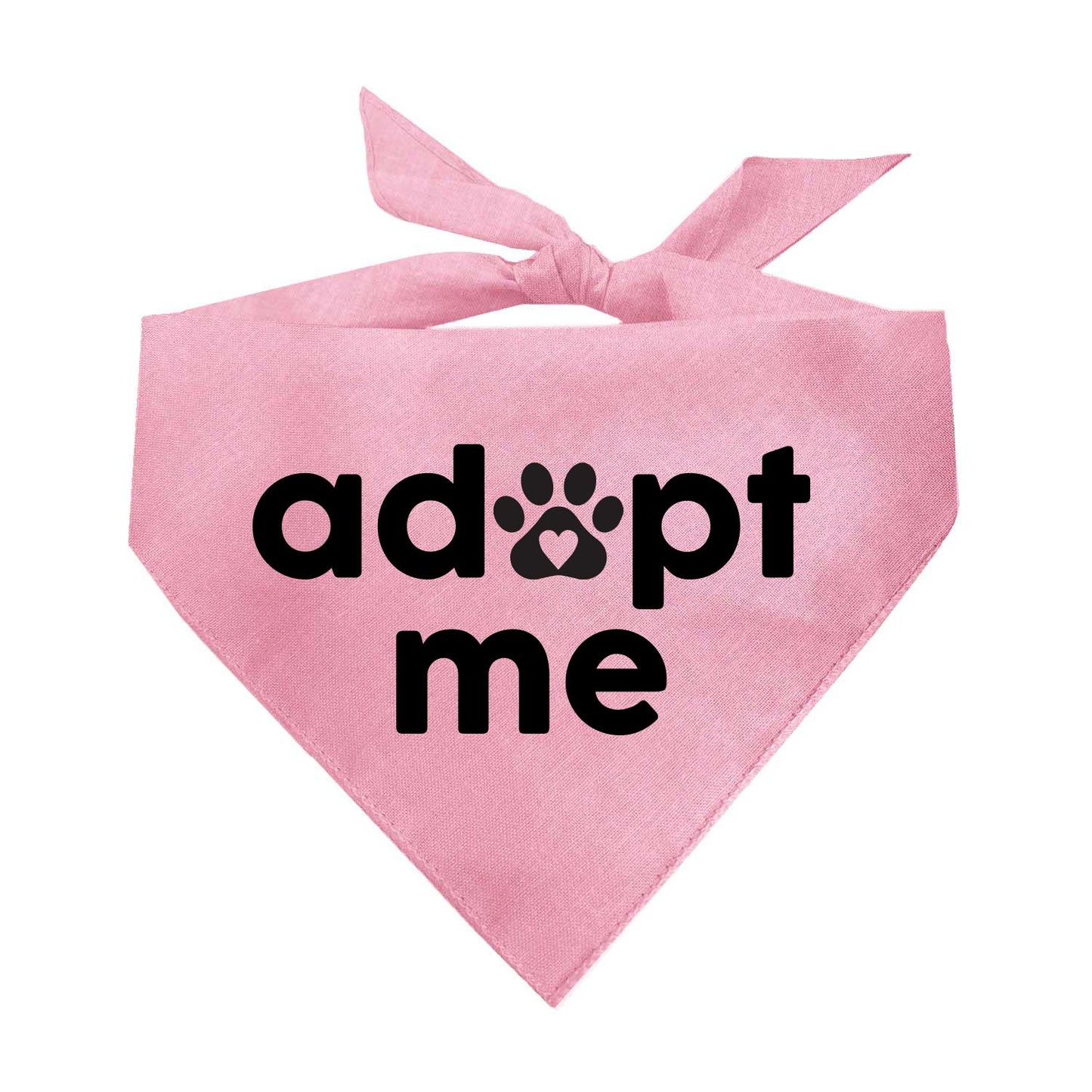 Adopt Me (Black) Triangle Dog Bandana