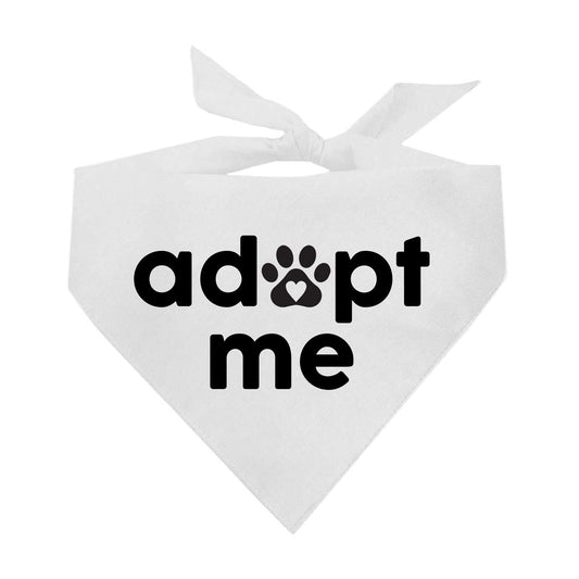 Adopt Me (Black) Triangle Dog Bandana