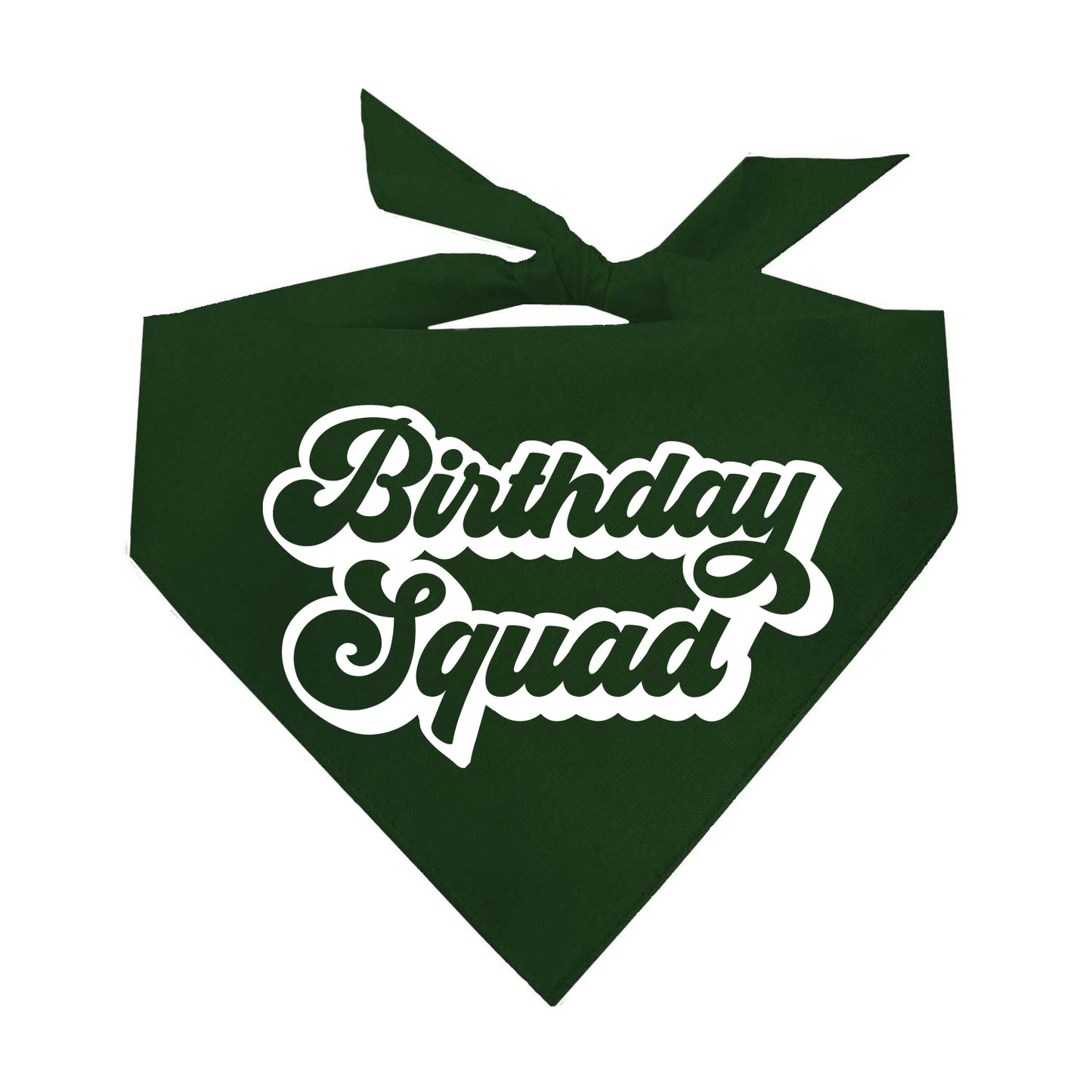Birthday Squad Triangle Dog Bandana