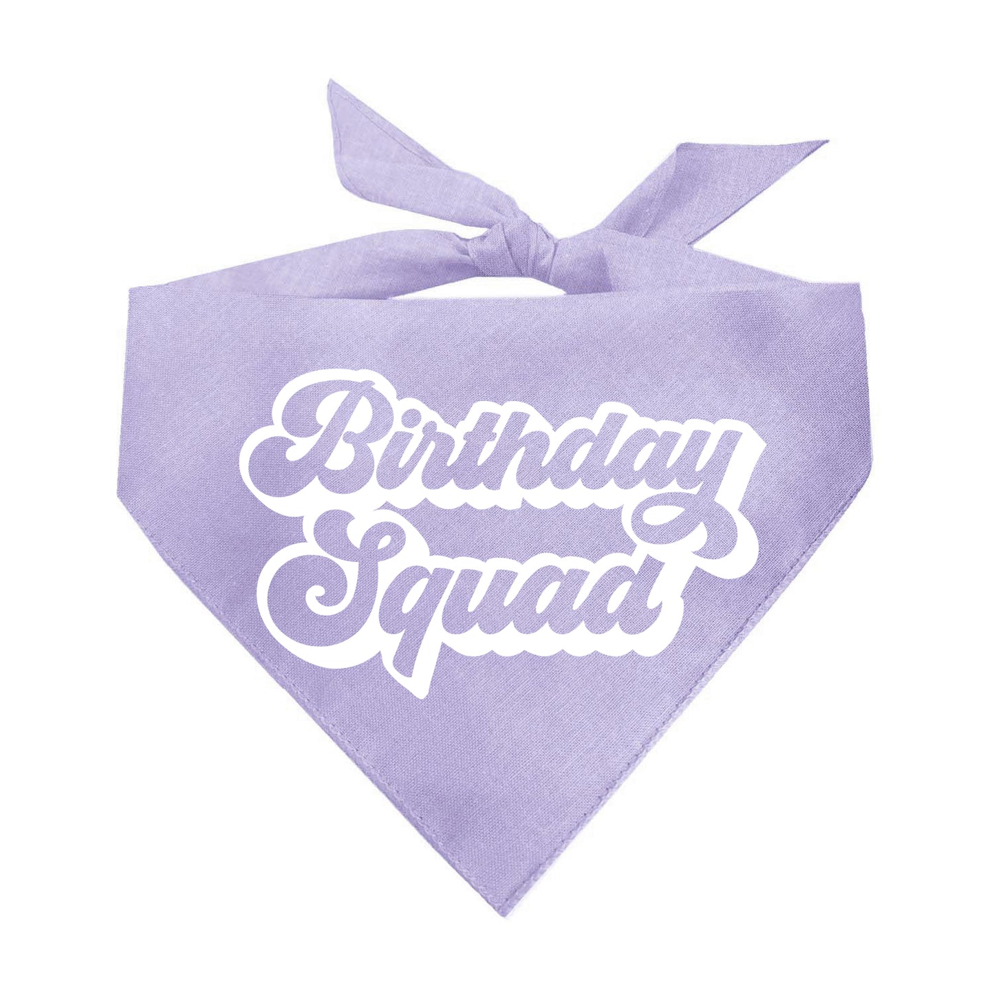 Birthday Squad Triangle Dog Bandana