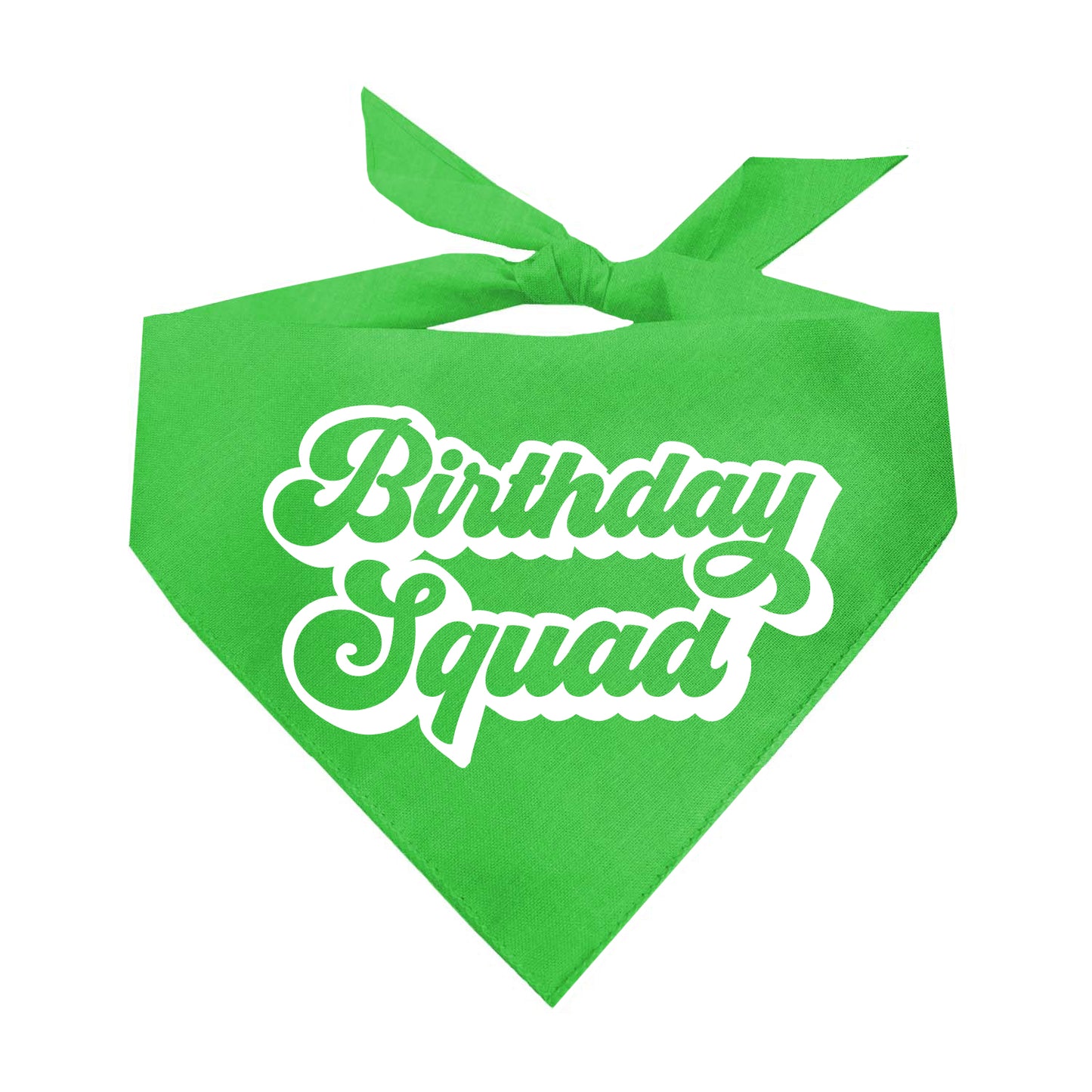 Birthday Squad Triangle Dog Bandana