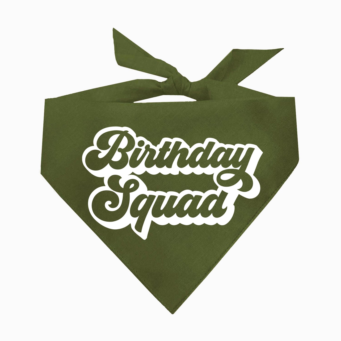 Birthday Squad Triangle Dog Bandana