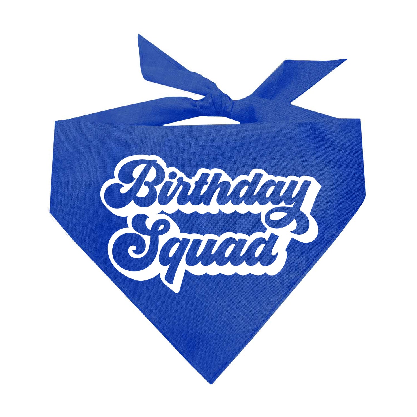 Birthday Squad Triangle Dog Bandana