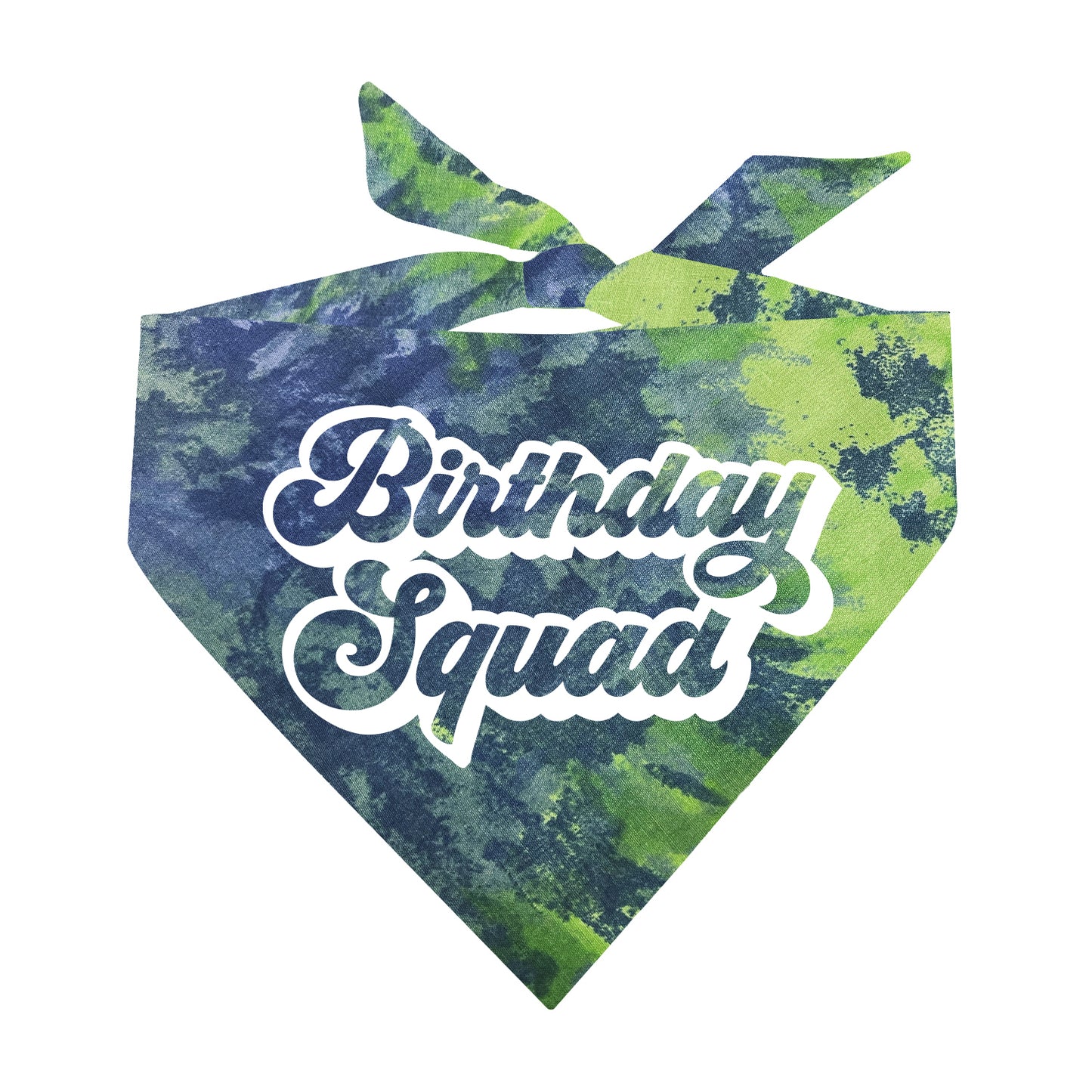 Birthday Squad Triangle Dog Bandana