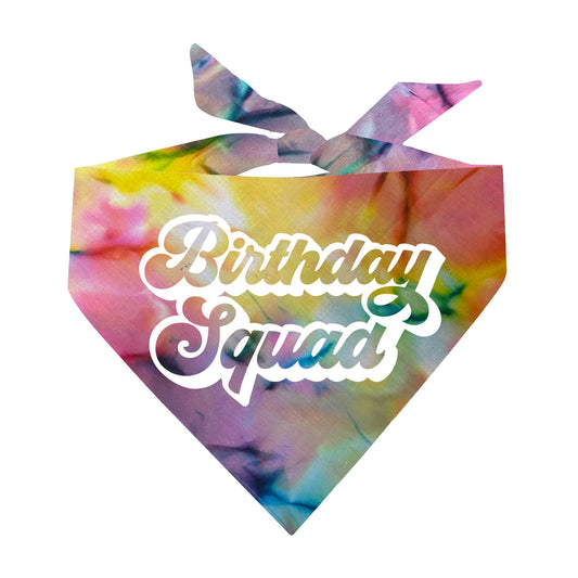 Birthday Squad Triangle Dog Bandana