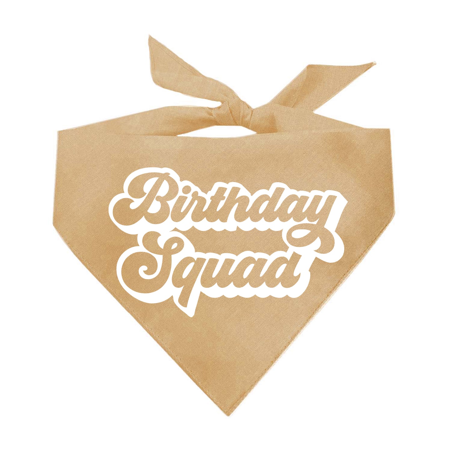 Birthday Squad Triangle Dog Bandana