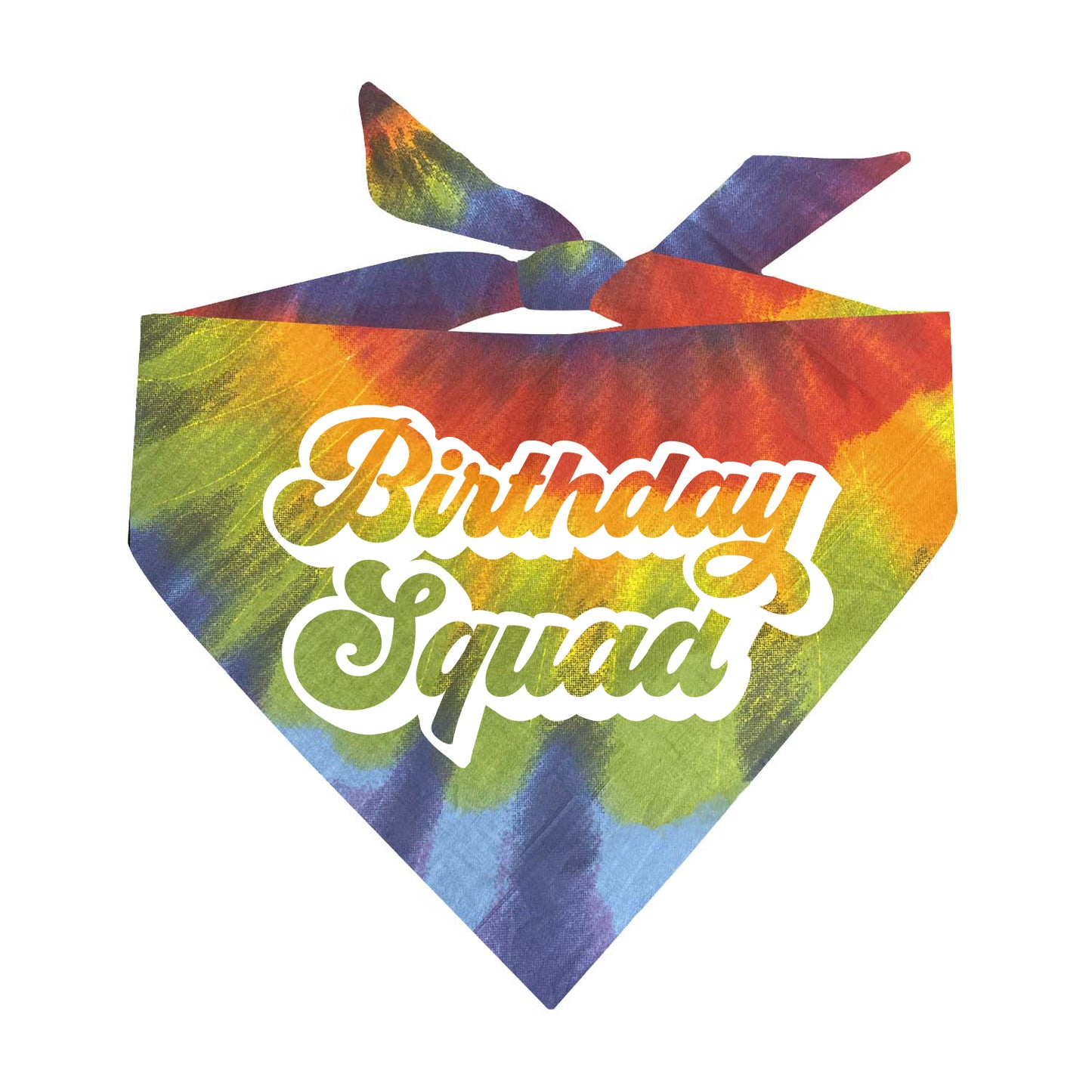 Birthday Squad Triangle Dog Bandana