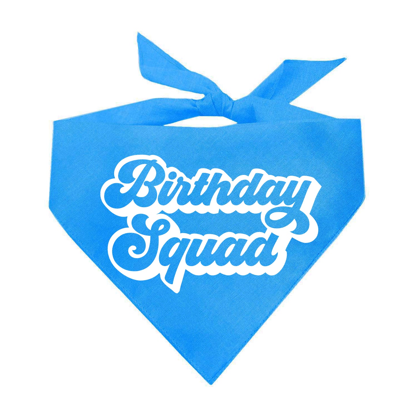 Birthday Squad Triangle Dog Bandana