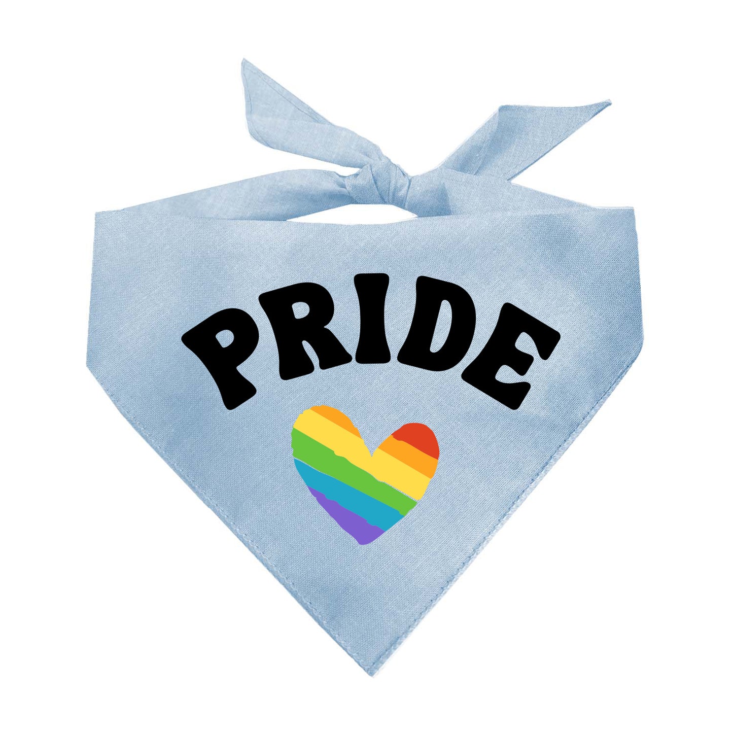 PRIDE Rainbow Heart (Pride) Triangle Dog Bandana
