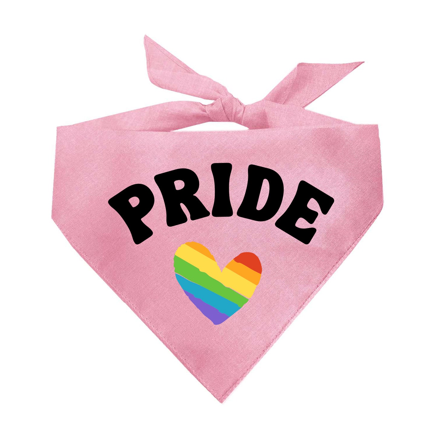 PRIDE Rainbow Heart (Pride) Triangle Dog Bandana