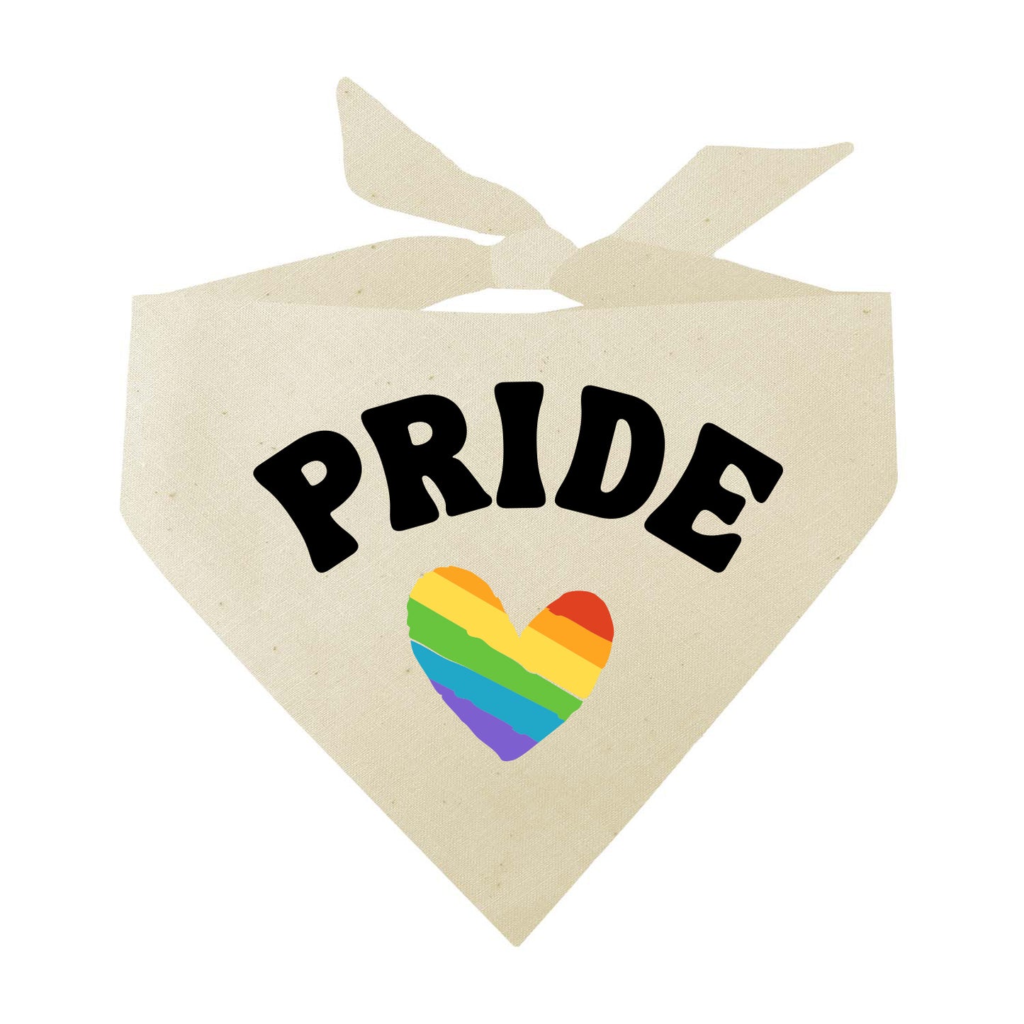PRIDE Rainbow Heart (Pride) Triangle Dog Bandana