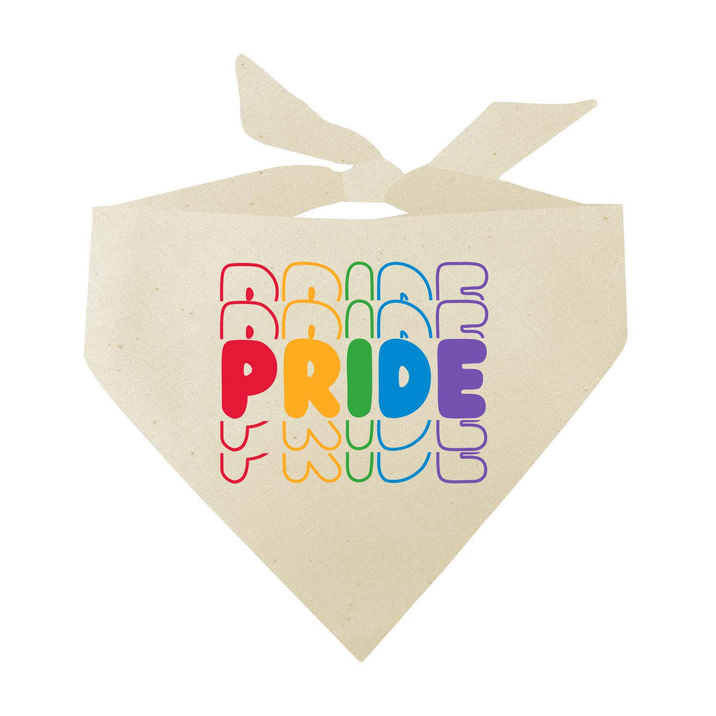Rainbow PRIDE (Pride) Triangle Dog Bandana