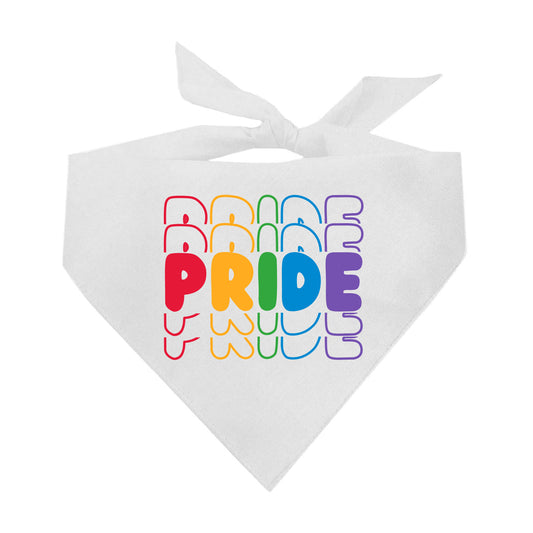 Rainbow PRIDE (Pride) Triangle Dog Bandana