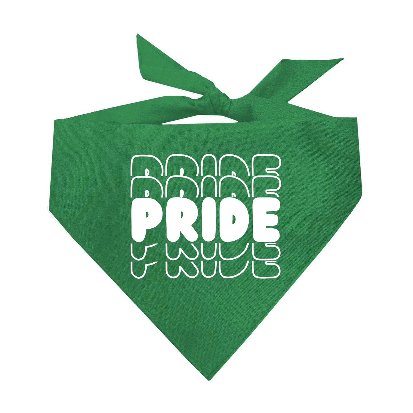 PRIDE Repeating White (Pride) Triangle Dog Bandana