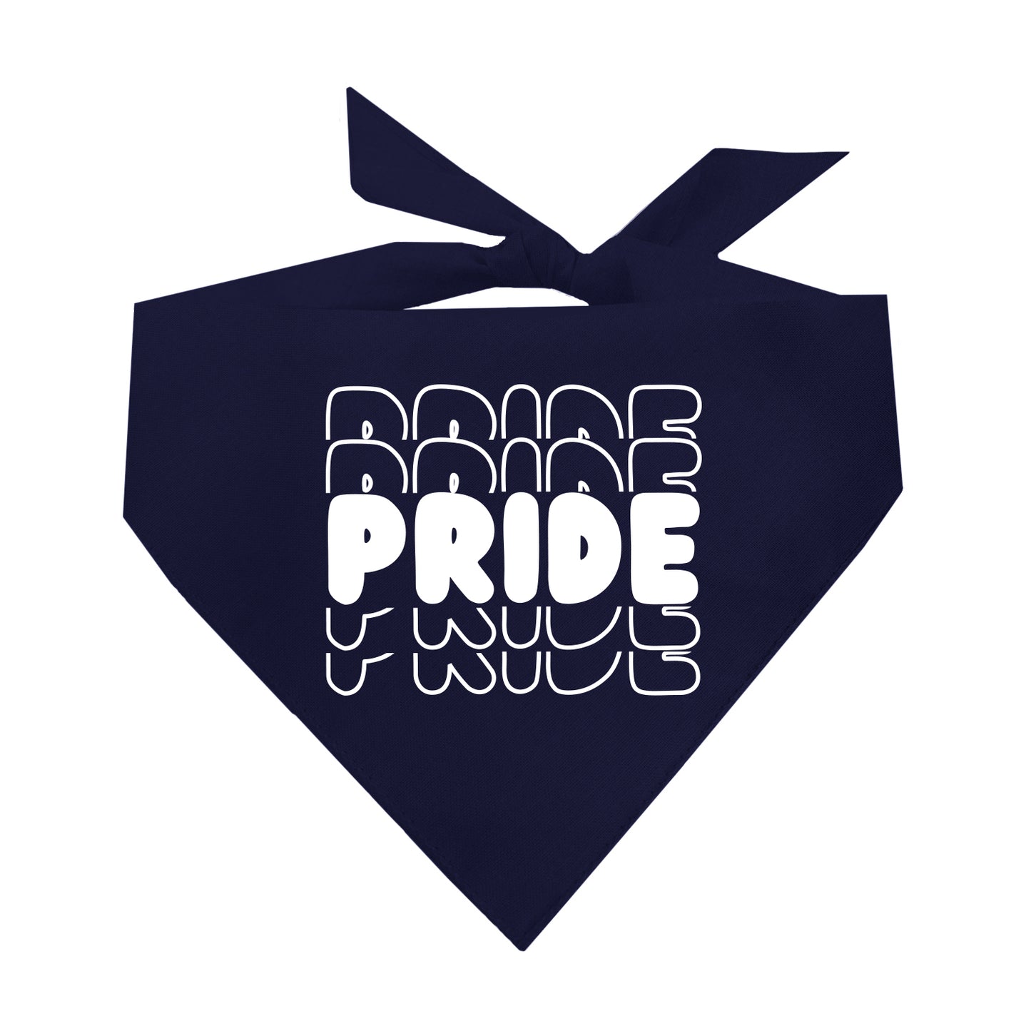 PRIDE Repeating White (Pride) Triangle Dog Bandana