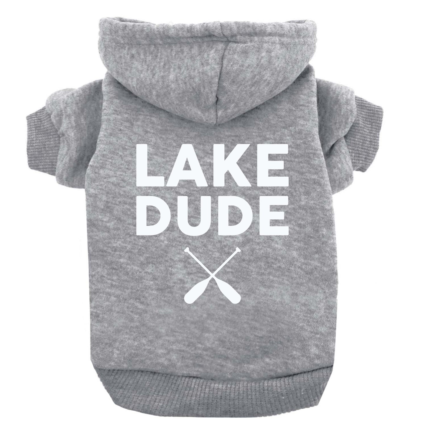 Lake Dude Dog Hoodie