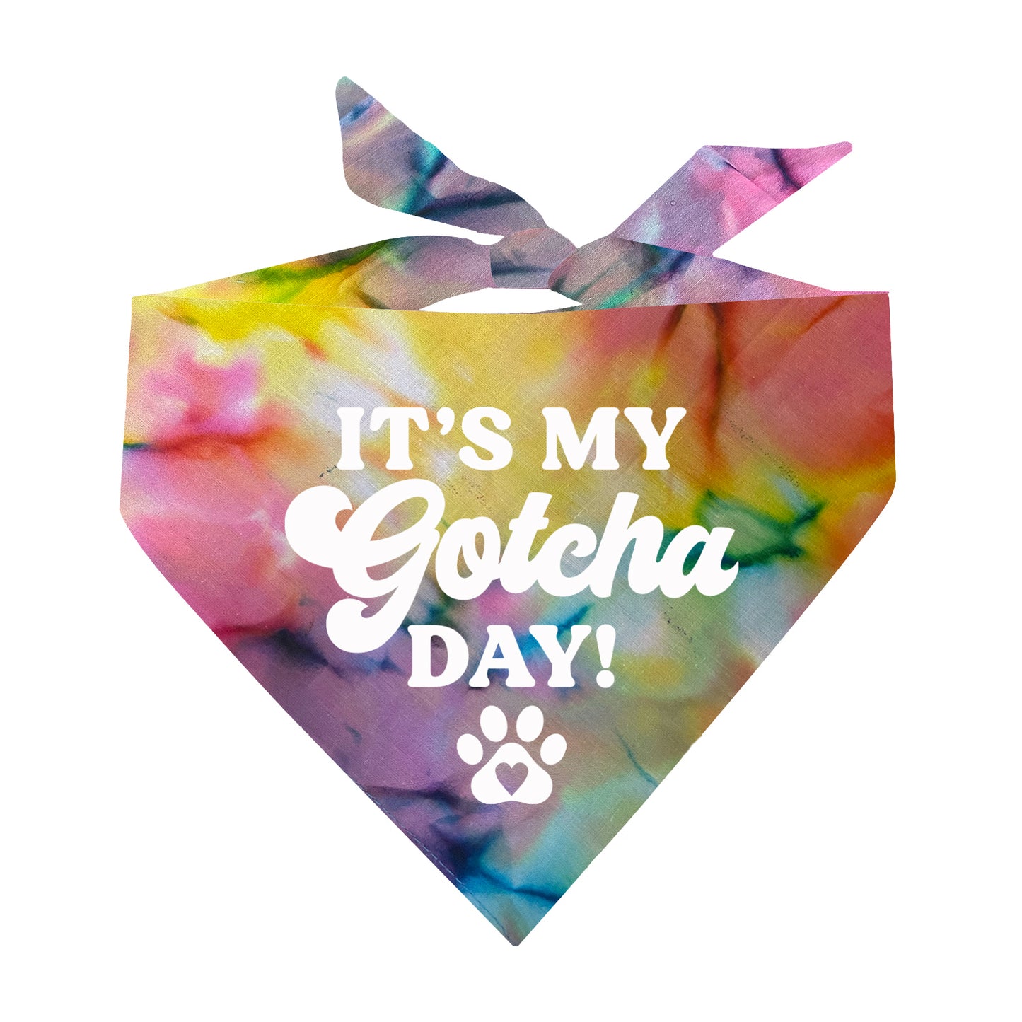 It’s My Gotcha Day – Dog Bandana | Adoption Anniversary Accessory | Soft Cotton Triangle | Perfect for Rescue Dogs