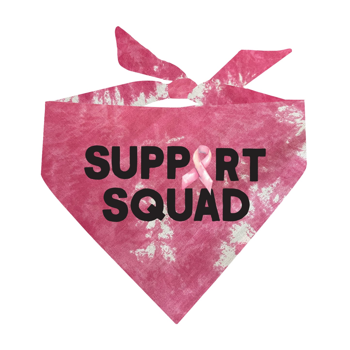 Support Squad Dog Bandana | 100% Natural Cotton Triangle | Made in USA | Awareness & Support Pet Accessory