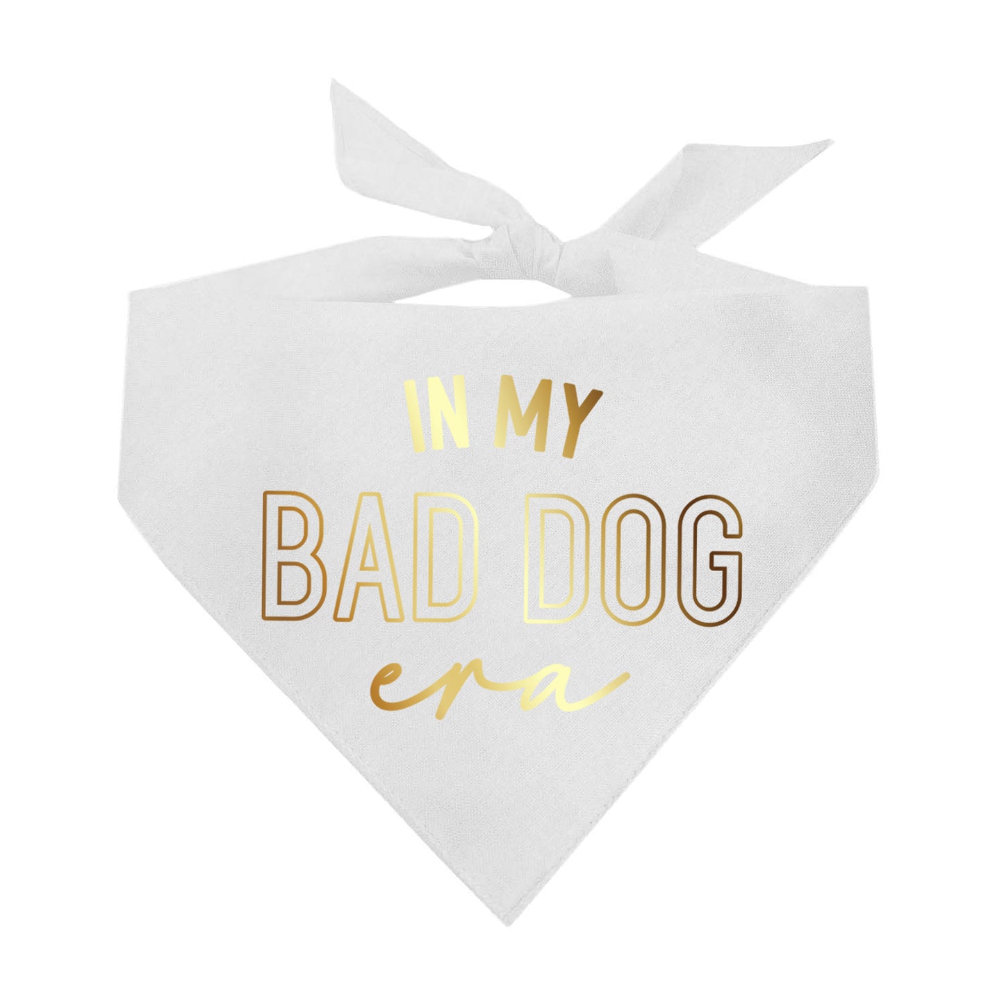 In My Bad Dog Era Metallic Dog Bandana