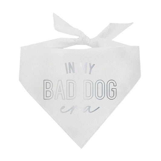 In My Bad Dog Era Metallic Dog Bandana