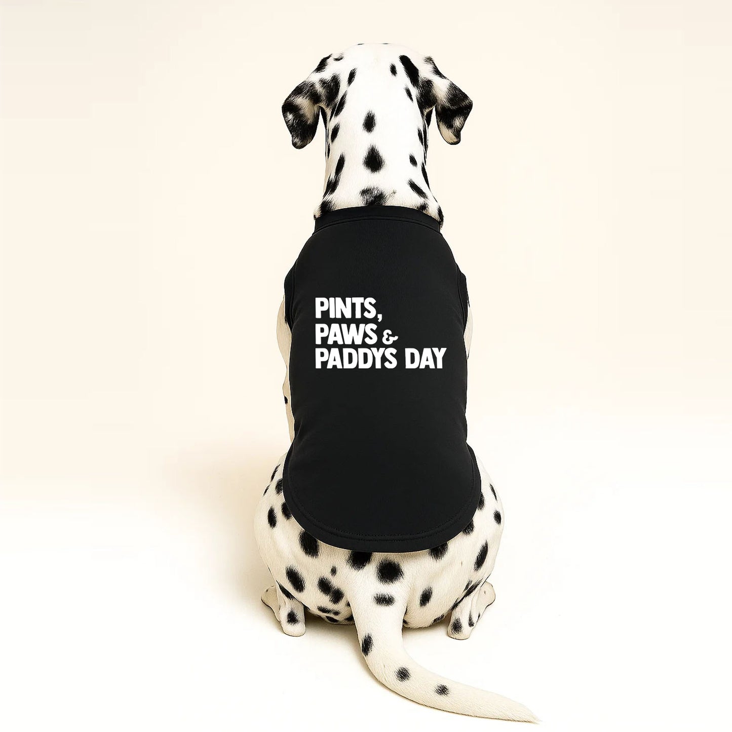 Pints, Paws & Paddy’s Day Dog Tee | Soft Cotton Blend | Made in USA | St. Patrick’s Day Dog Shirt | Funny Irish Pet Apparel