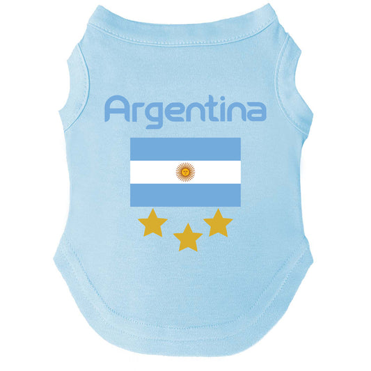 Argentina Soccer Dog Tee | World Cup Dog Shirt