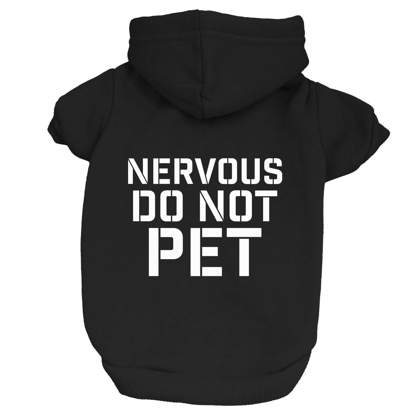 Nervous Do Not Pet Dog Hoodie