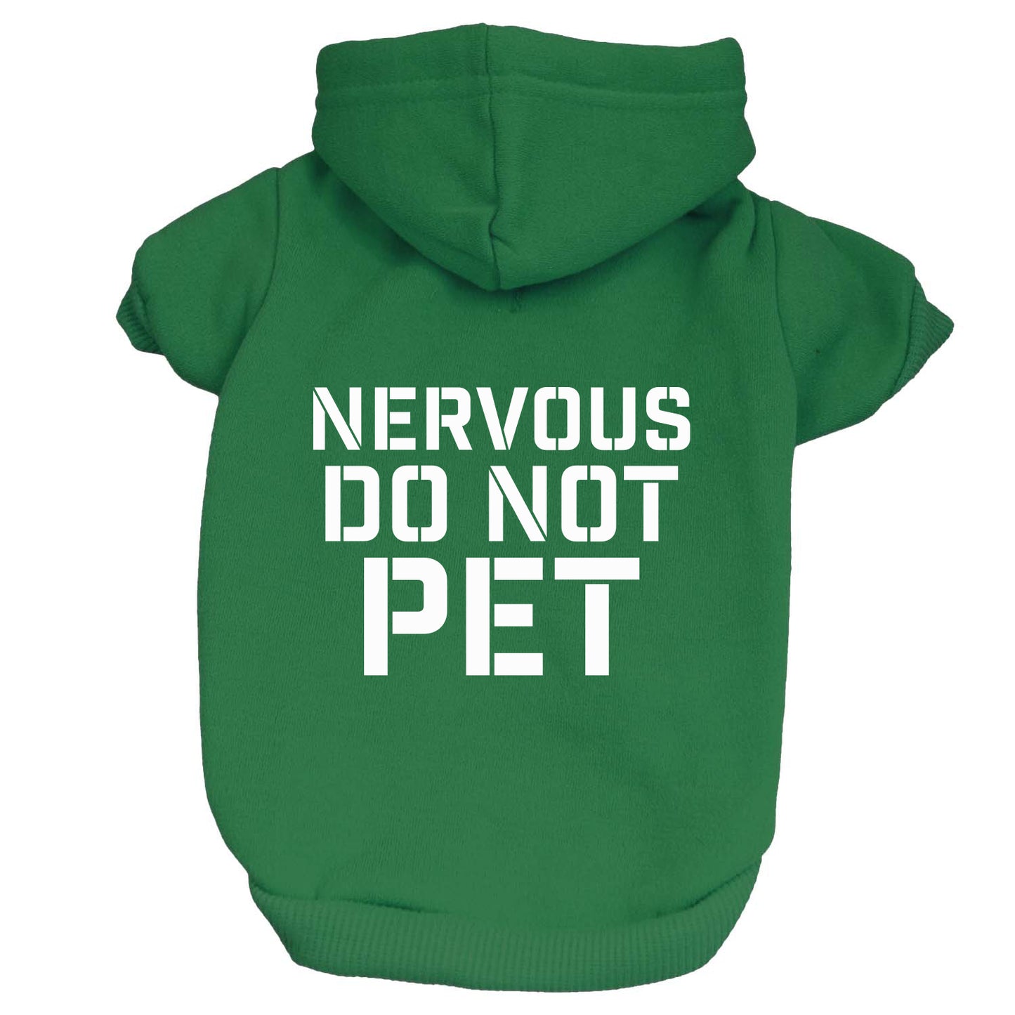 Nervous Do Not Pet Dog Hoodie