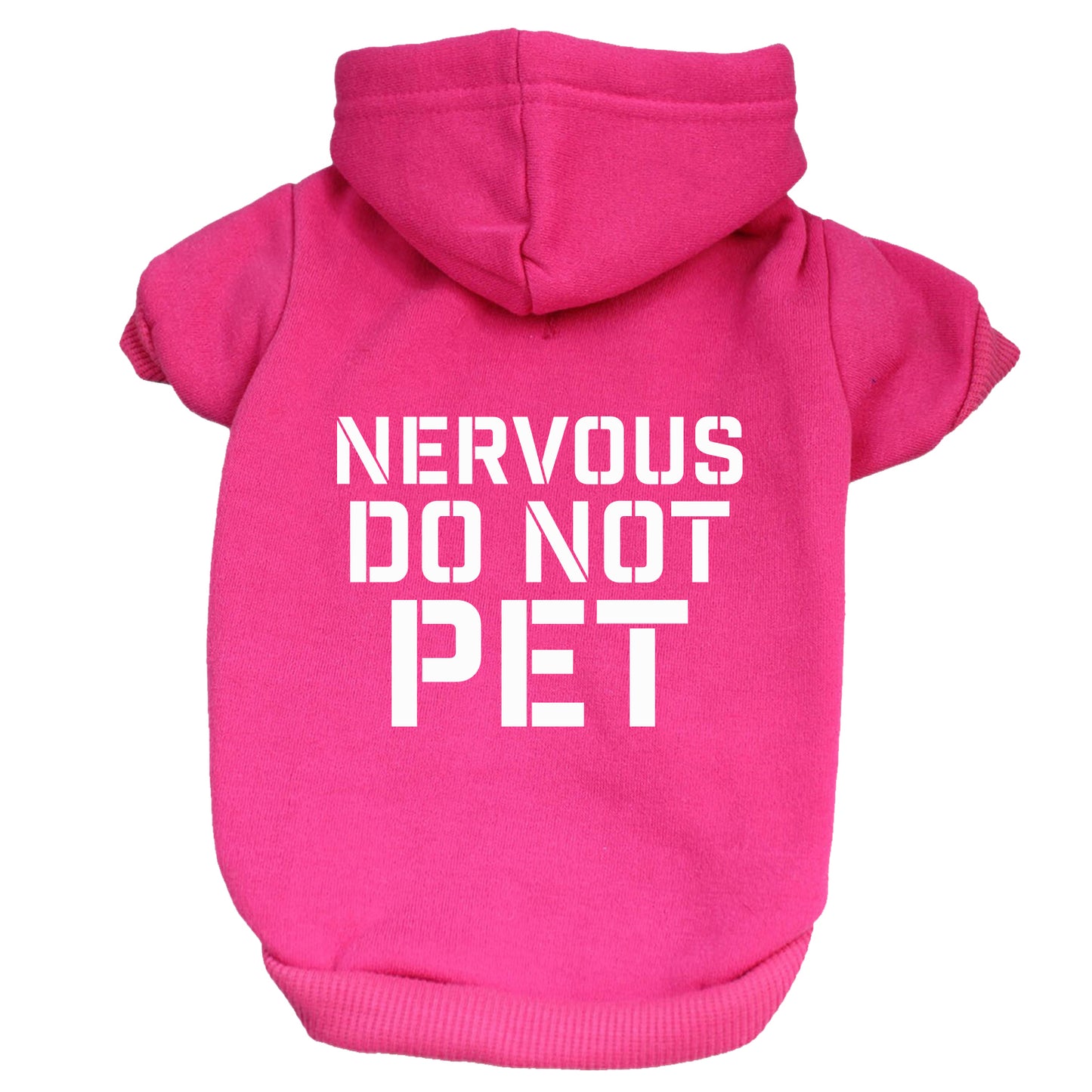 Nervous Do Not Pet Dog Hoodie