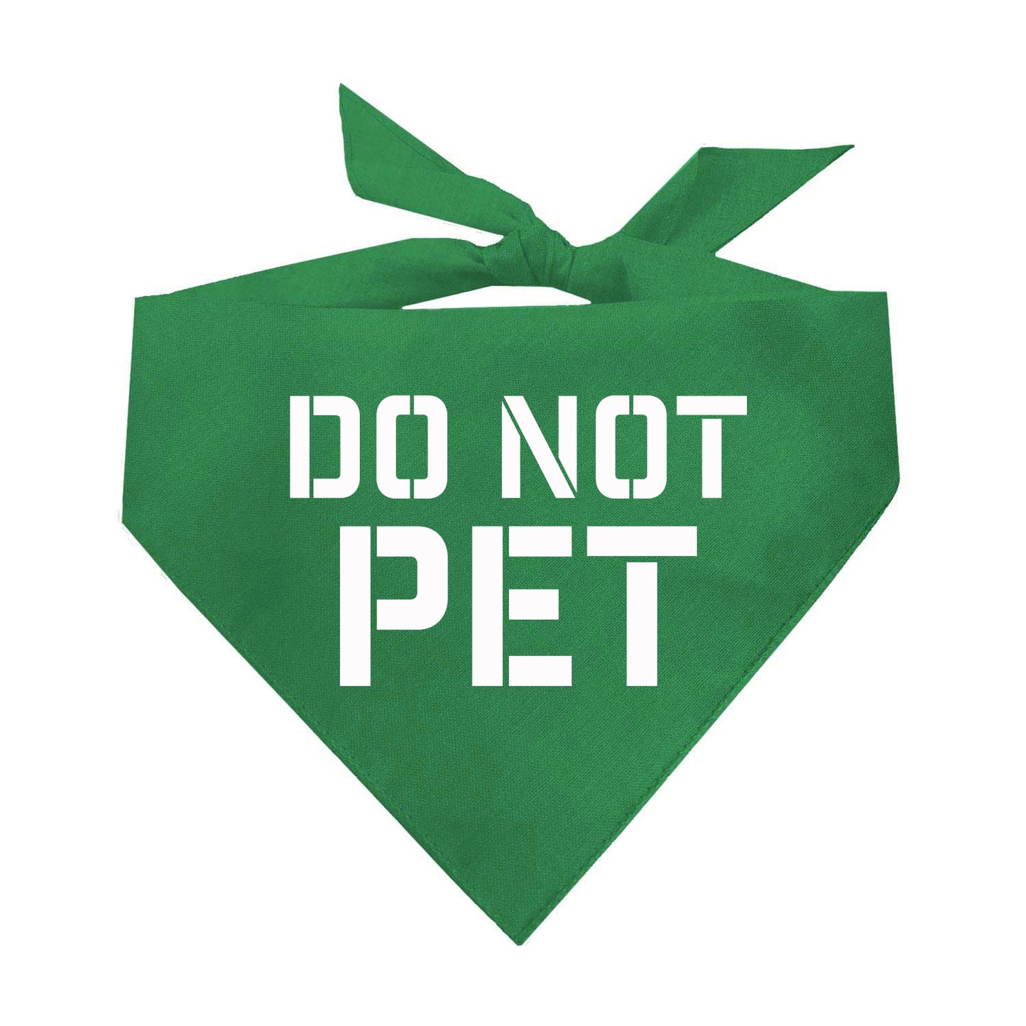 Do Not Pet Triangle Dog Bandana