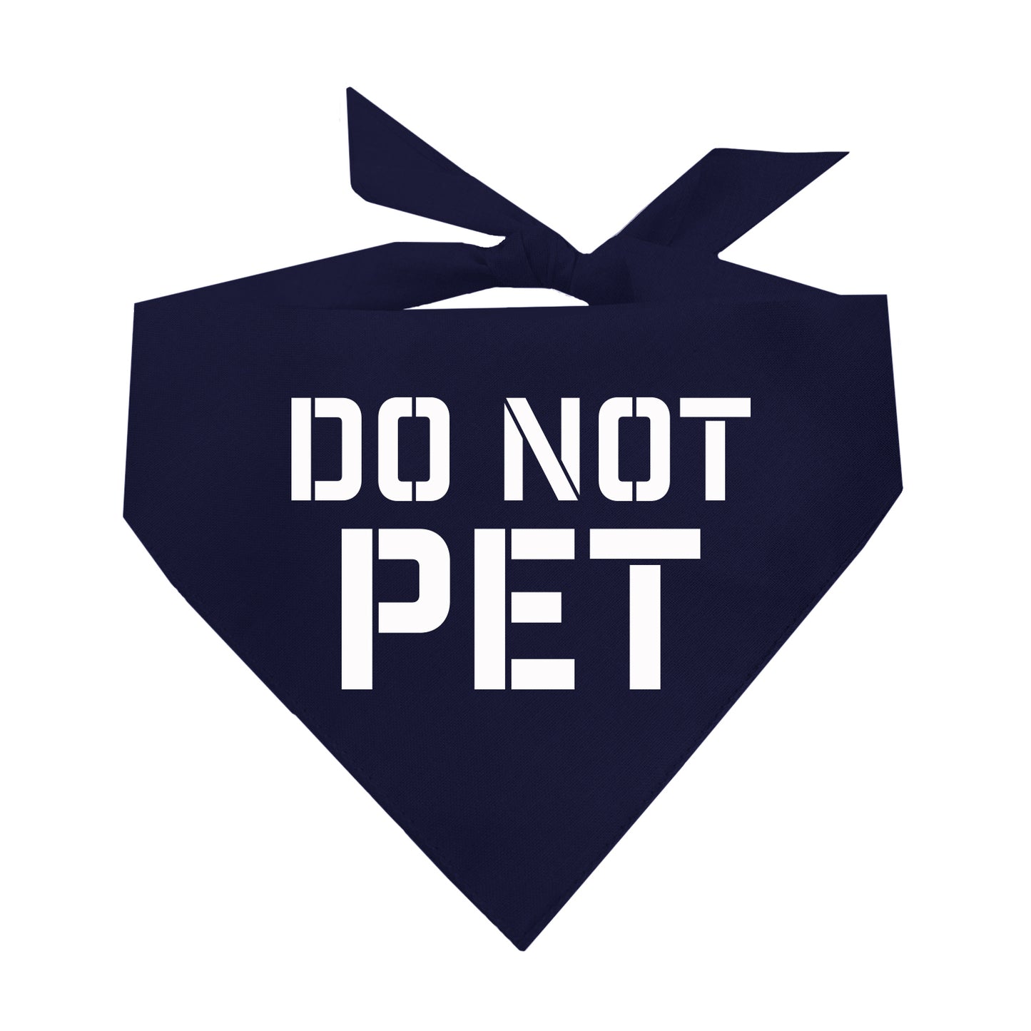 Do Not Pet Triangle Dog Bandana