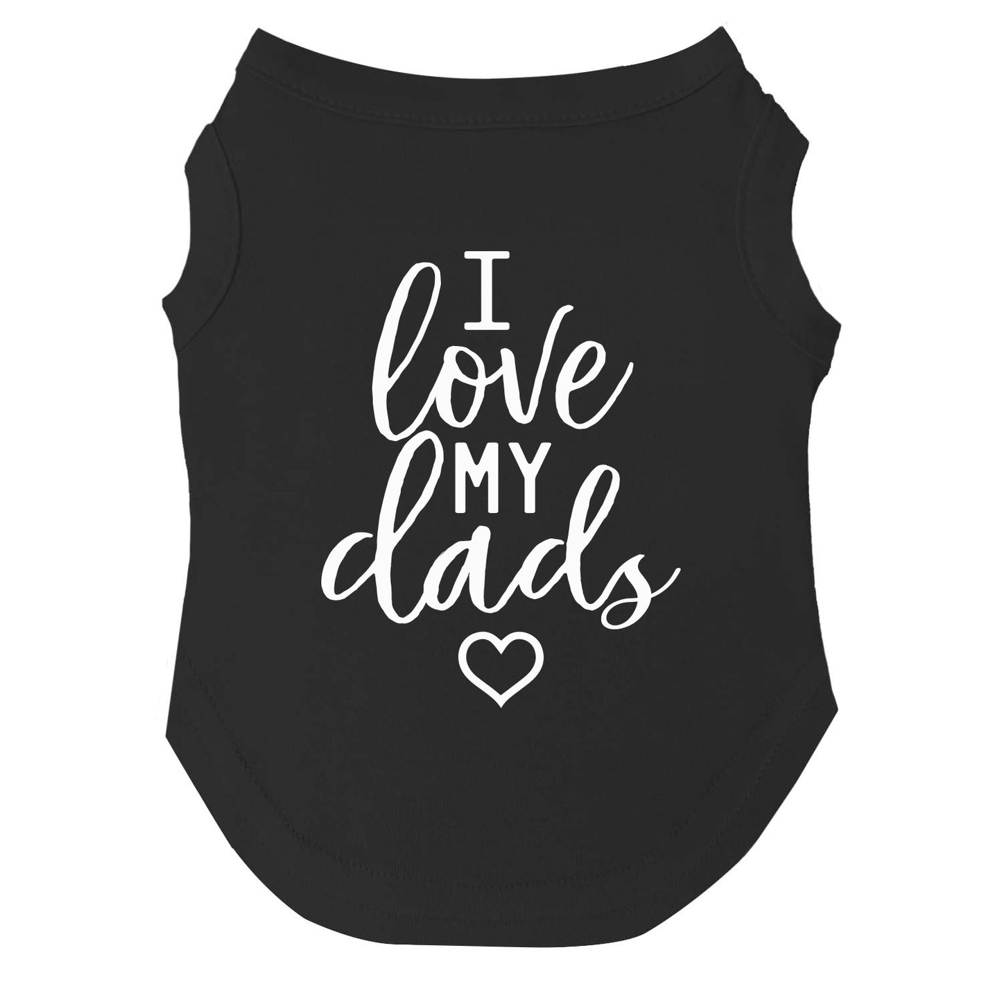 I Love My Dads | Pride Dog Tee | LGBTQ+ Pet Apparel