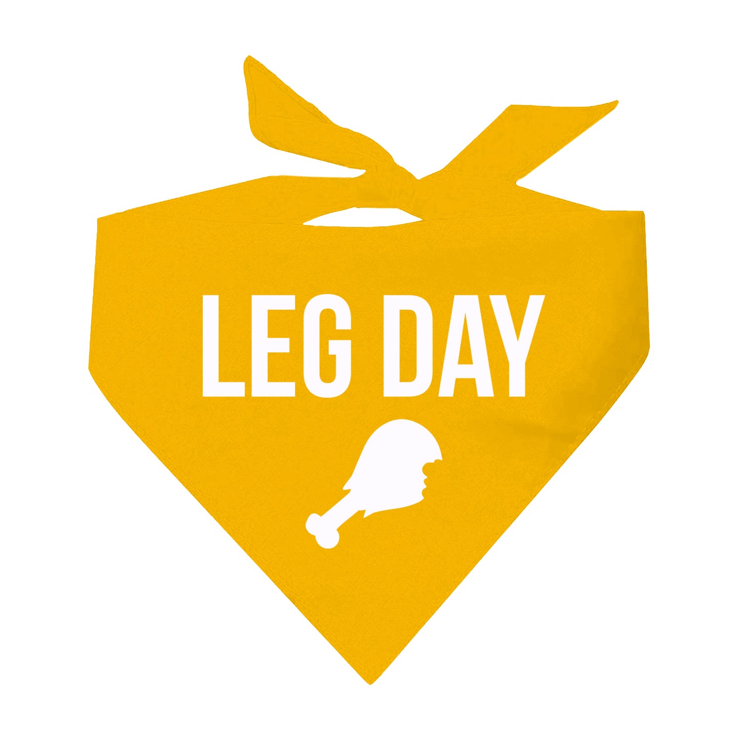 Leg Day Thanksgiving Triangle Dog Bandana (Assorted Fall Colors)
