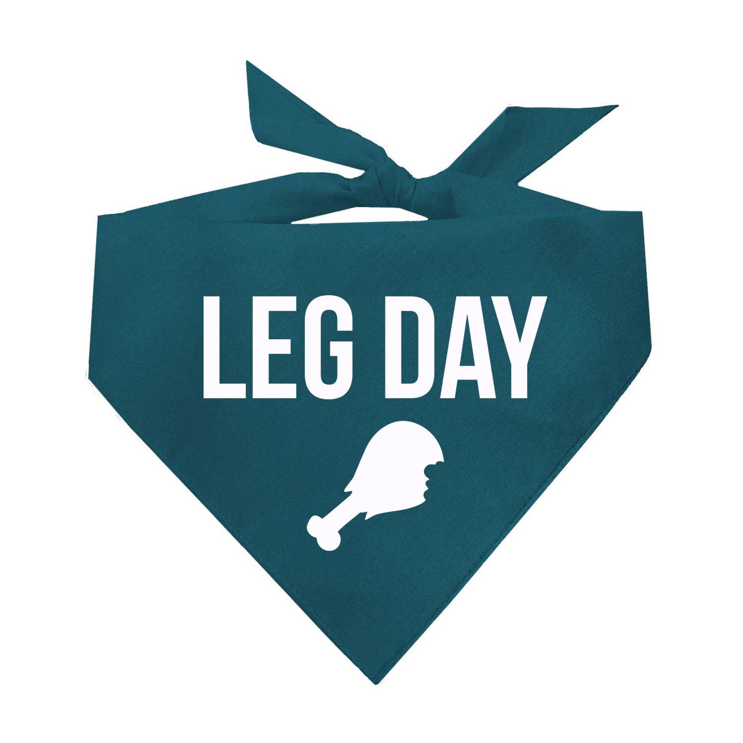 Leg Day Thanksgiving Triangle Dog Bandana (Assorted Fall Colors)