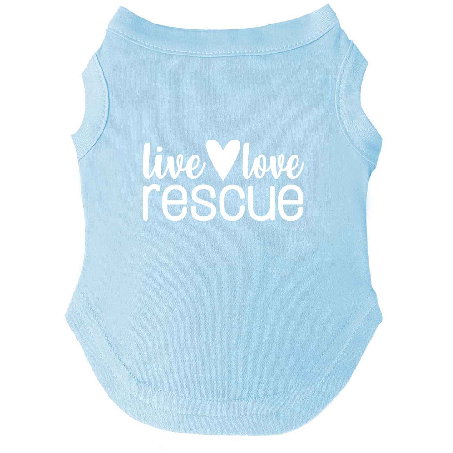Live, Love, Rescue β Dog Tee | Rescue-Inspired Shirt | Soft, Breathable & Washable