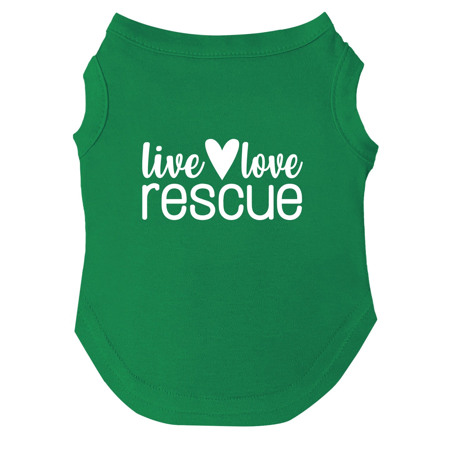 Live, Love, Rescue β Dog Tee | Rescue-Inspired Shirt | Soft, Breathable & Washable