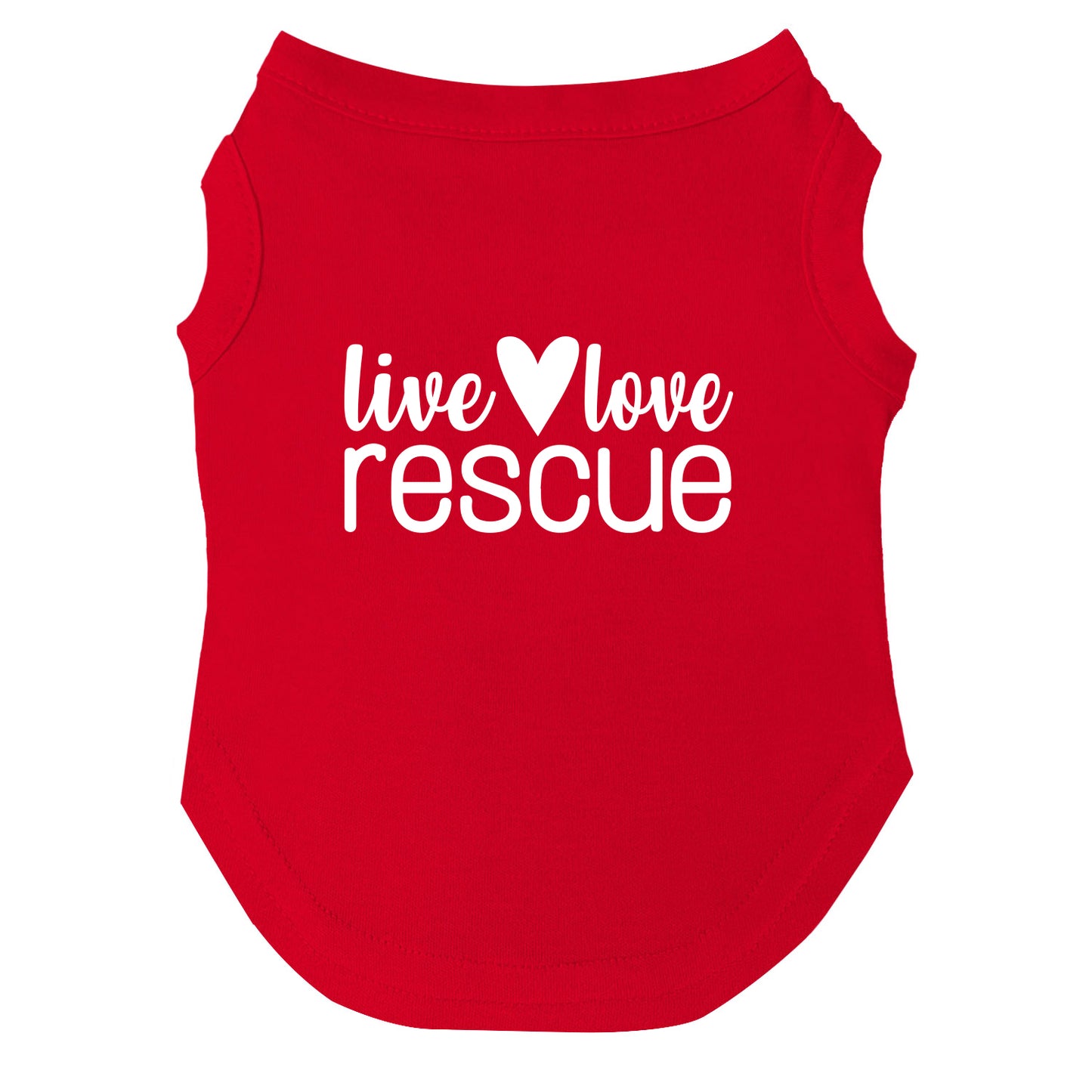 Live, Love, Rescue β Dog Tee | Rescue-Inspired Shirt | Soft, Breathable & Washable
