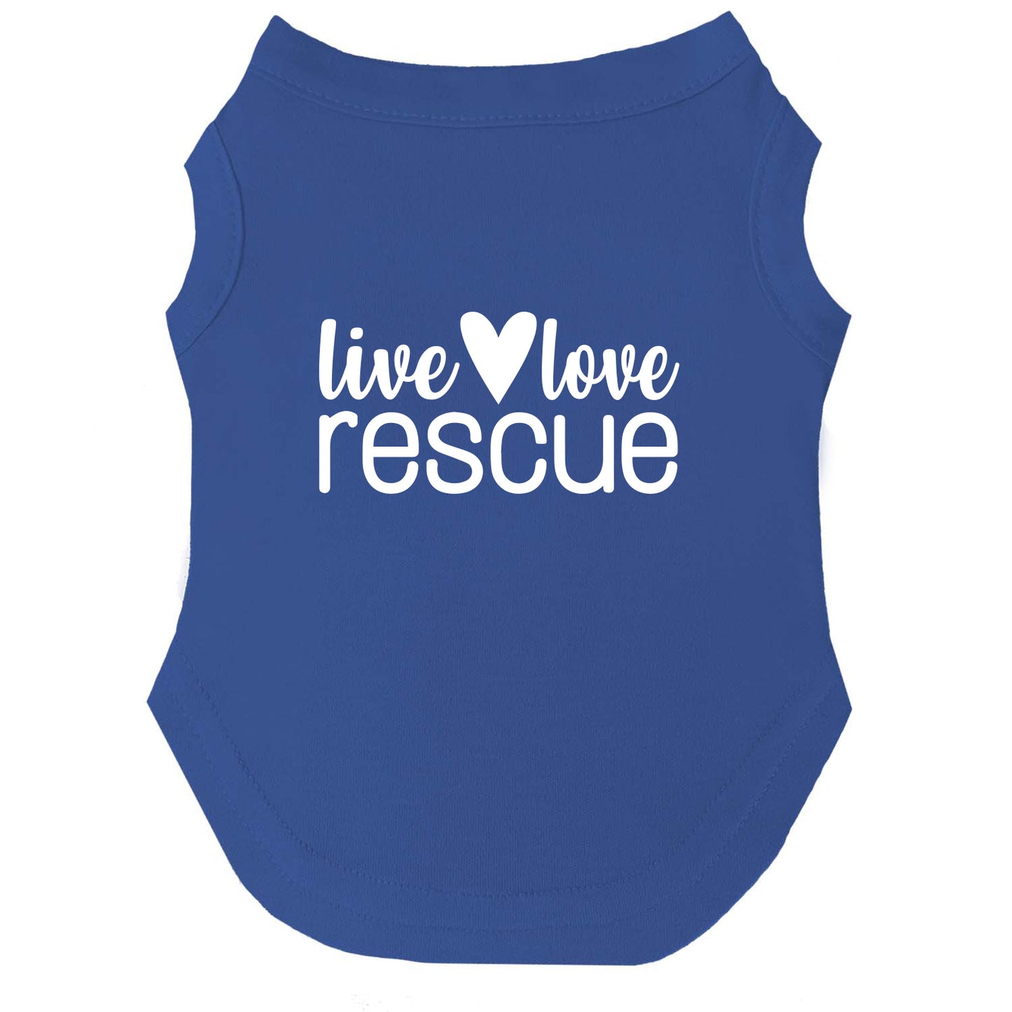 Live, Love, Rescue β Dog Tee | Rescue-Inspired Shirt | Soft, Breathable & Washable