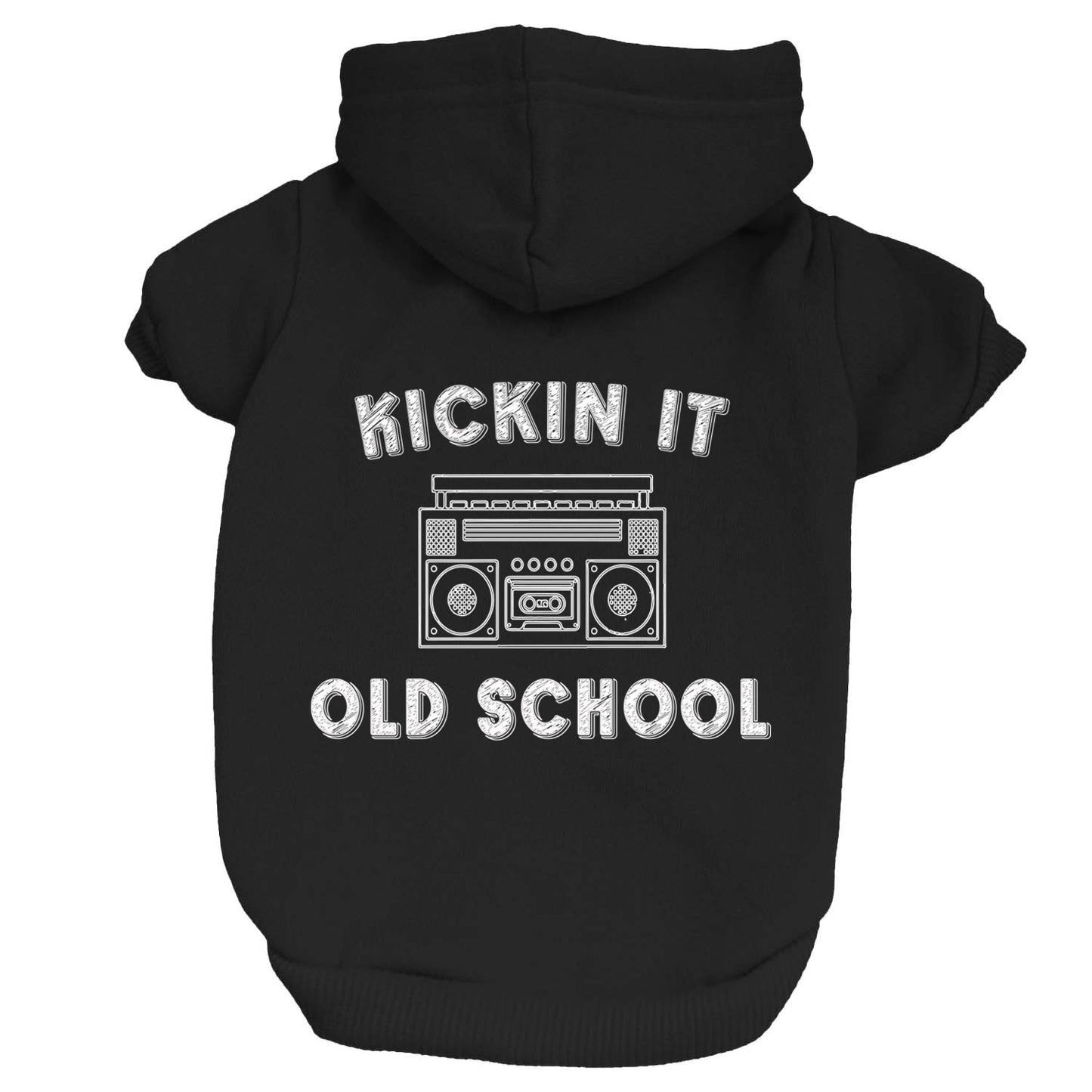 Kickin It Old School Dog Hoodie