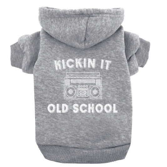 Kickin It Old School Dog Hoodie