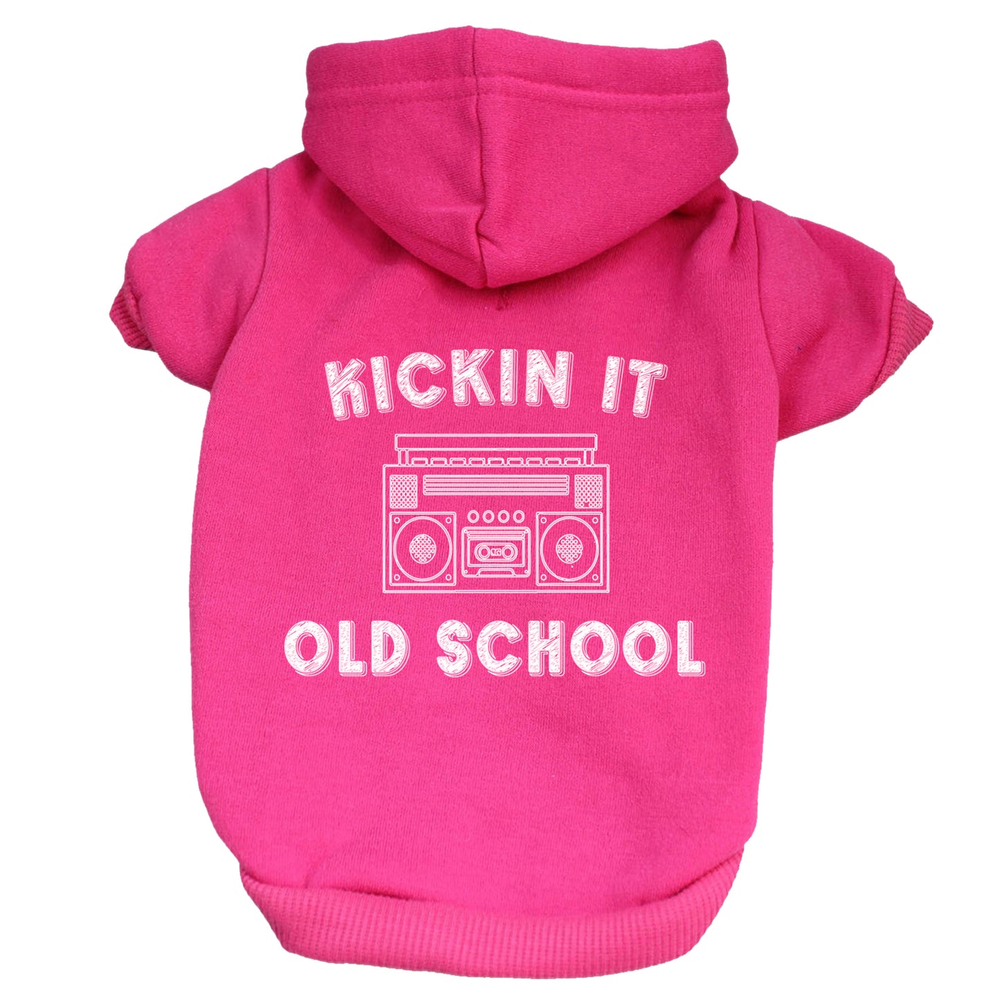 Kickin It Old School Dog Hoodie