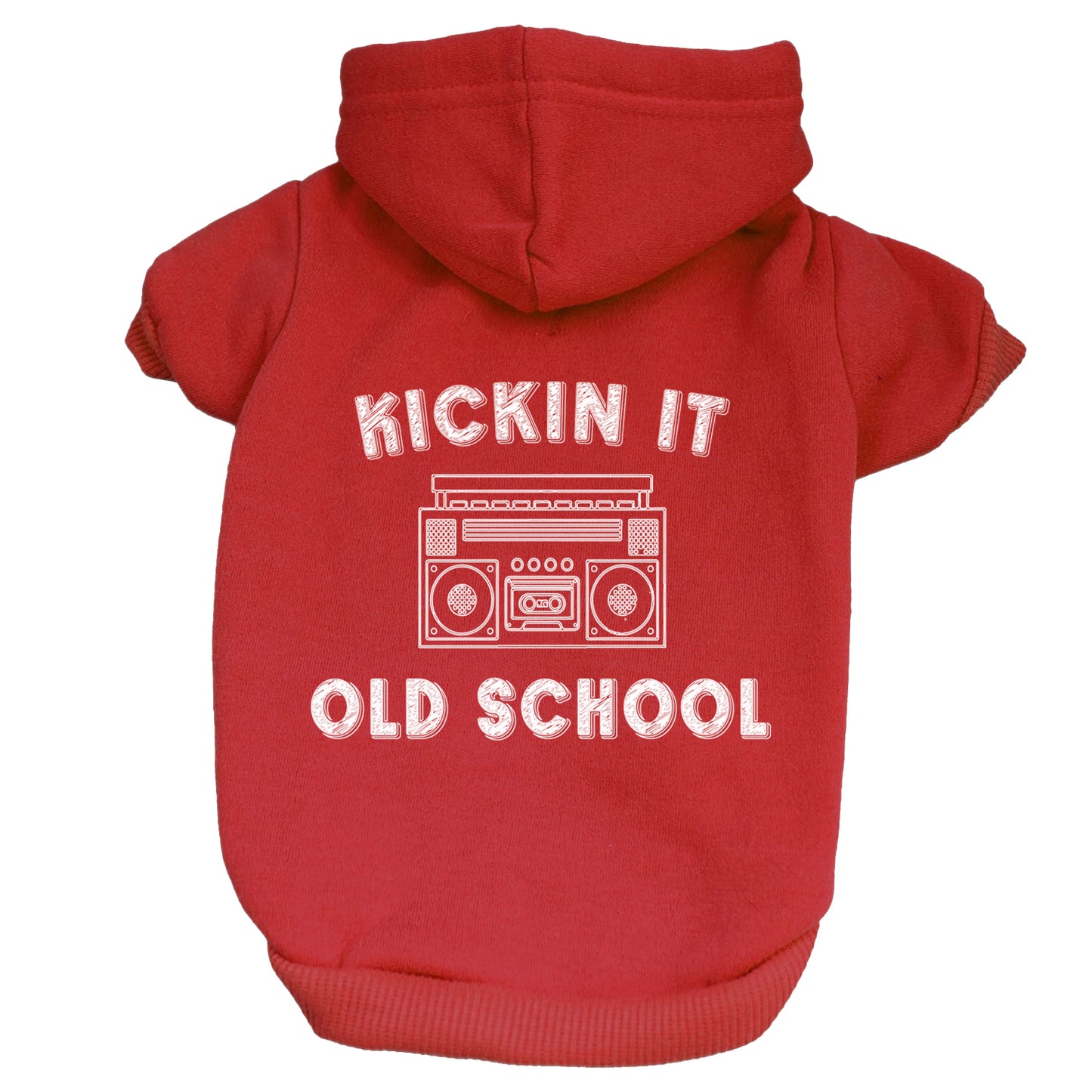 Kickin It Old School Dog Hoodie