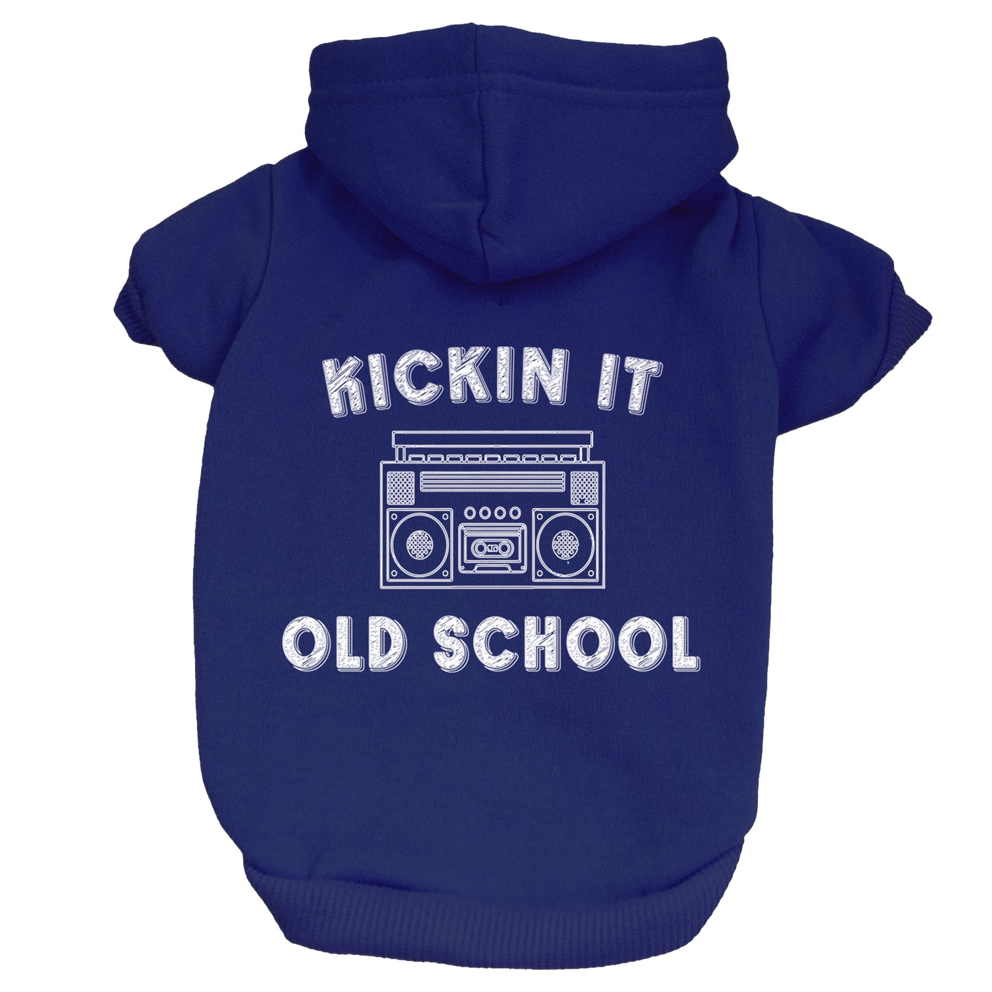 Kickin It Old School Dog Hoodie