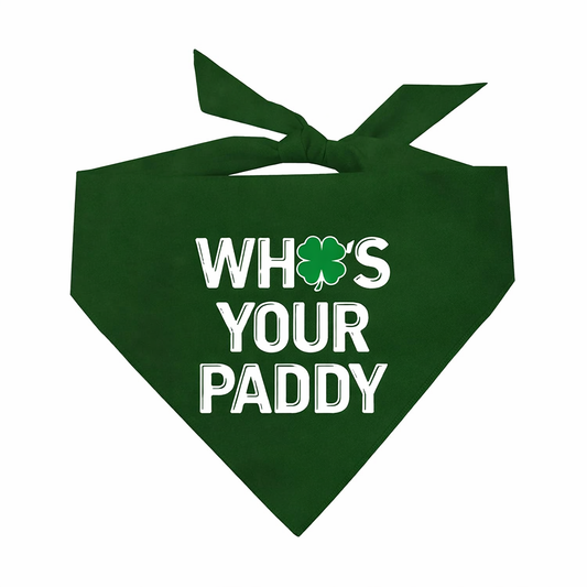 Who’s Your Paddy Dog Bandana | St. Patrick’s Day