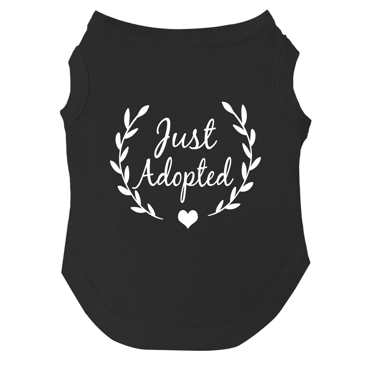 Just Adopted | Dog Tee | Rescue Pet Apparel | Adoption Celebration Shirt